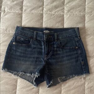 Old Navy Dark Blue Frayed Hem Shorts